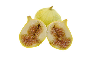 organic figs isolated on white background