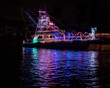 boat at night christmas light
