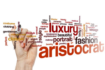 Wall Mural - Aristocrat word cloud