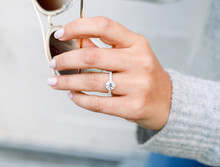Lab Diamond Diamond Band Engagement Ring 