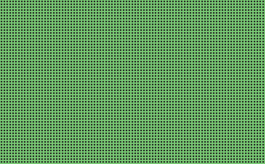 Abstract illustration. Pastel green net with square holes on black background. Filled frame by seamless pattern.