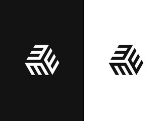 Wall Mural - Black white version of the design element