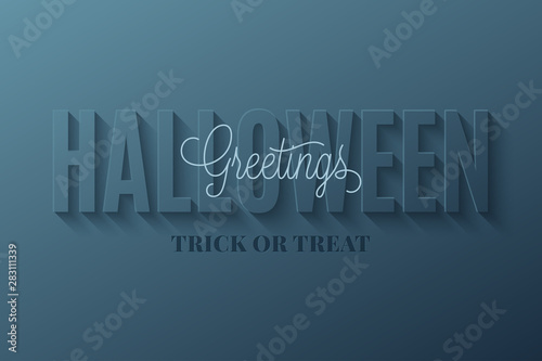 Happy Halloween Banner Card Creative Letter Font Buy This Stock