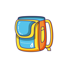 Poster - school bag supply isolated icon