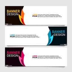 Wall Mural - Vector abstract design banner web template.