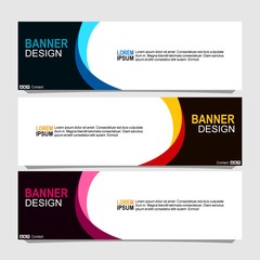 Wall Mural - Vector abstract design banner web template.