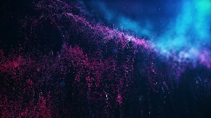 Wall Mural - Abstract particle background.