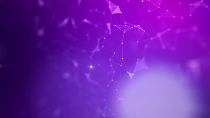 Poster - abstract background futuristic dot point and connection line for network cyber technology concept wi