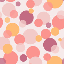 Seamless Pattern - Pink Bubbles