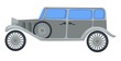 © Sonulkaster - Retro car of 30s, 1930s vintage vehicle or transport isolated automobile