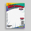 comic book cover magazine front page design layout