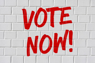 Graffiti on a brick wall - Vote now