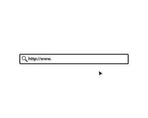 Fototapete - Search Bar box ui template. Ux design for web site.