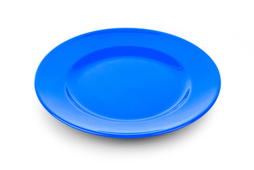 empty plate isolated on white background