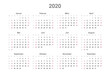 © rechnerkunst.de - Kalender 2020, Querformat, beginnend mit Sonntag
