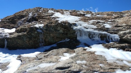 Icy rock