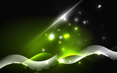 Fototapete - Neon abstract background. Background decoration. Trendy graphic design.