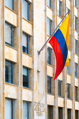 Bogota city flag of Colombia