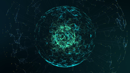 Poster - big data concept.