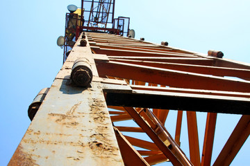 Wall Mural - Tower crane stent upward view