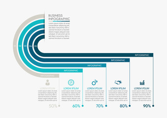 business data visualization. timeline infographic icons designed for abstract background template mi