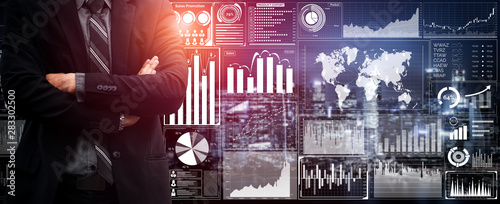Fotografía Data Analysis for Business and Finance Concept