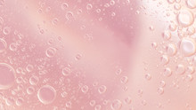 Abstract Pink Water Bubbles Background