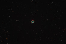 The Ring Nebula In The Constellation Lyra Photographed From Mannheim In Germany.