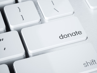 Sticker - Donate money computer laptop button