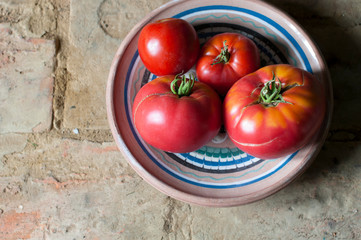 delicious and natural red tomatoes