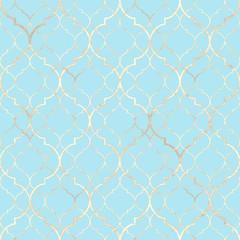 Wall Mural - Abstract geometric seamless pattern. Oriental tiles. Vintage texture