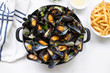 Belgian mussels with potato fries