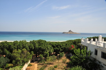 Pilau island at Raf Raf plage, northern Tunisia