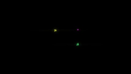 Poster - confetti colored in neon effect mp4 video on dark background