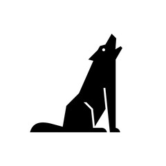 Wolf logo. Icon design. Template elements