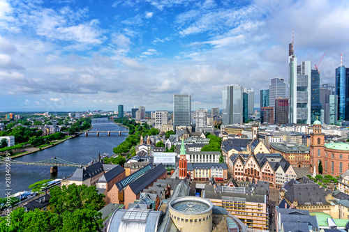 Fotomural Frankfurt am Main skyline