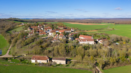 Canvas Print - Village de Cuncy-les-Varzy le haut