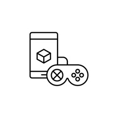 Aufkleber - Augmented reality, mobile, gamepad icon. Element of augmented reality icon