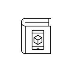 Aufkleber - Book, augmented reality icon. Element of augmented reality icon
