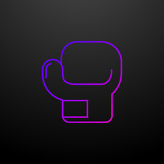 Poster - Boxing glove outline nolan icon. Elements of sport set. Simple icon for websites, web design, mobile app, info graphics