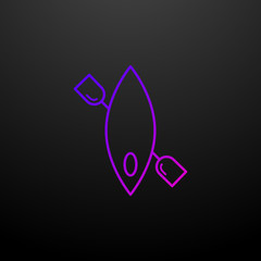 Poster - Kayak outline nolan icon. Elements of sport set. Simple icon for websites, web design, mobile app, info graphics
