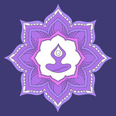 Sticker - zen yoga mandala