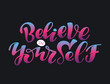 © jane55 - Cute hand drawn motivation lettering poster banner template