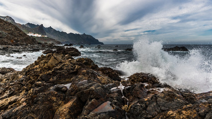 Wall Mural - The beginning of the storm on the Atlantic coast