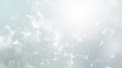 Poster - abstract background futuristic dot point and connection line for network cyber technology concept wi