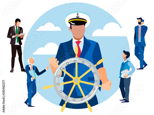 Cuadros en Lienzo Captain at the helm, head of finance