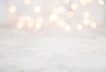 Canvas Print - Defocused Christmas Lights Background