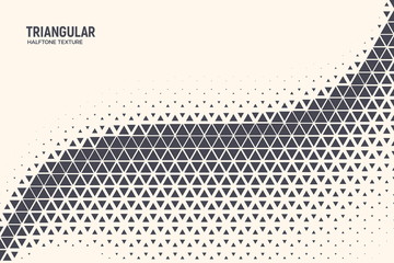 triangle shapes vector abstract geometric technology oscillation wave isolated on light background. 