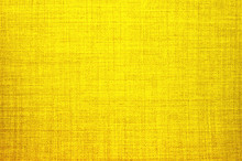 Textured Background Of Yellow Natural Textile   