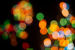 © arter photo  - Bokeh abstract texture. Colorful. Defocused background.Bright lights on dark background.